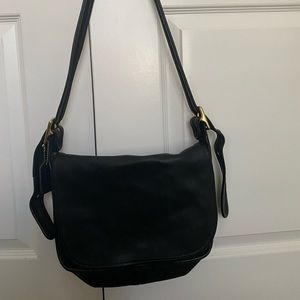Black Coach Saddle bag